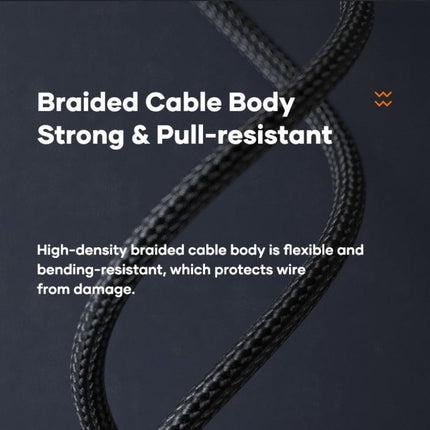 ROCK R13 5A 100W Type-C to Type-C PD Fast Charing Metal Braided Data Sync Cable, Length: 2m (Black)-garmade.com
