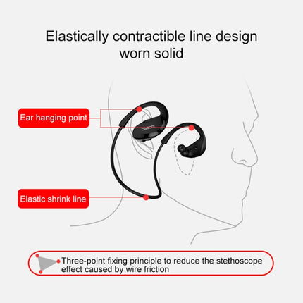 Dacom Athlete Sport Running Bluetooth Earphone Stereo Audio Headset with Mic(Red)-garmade.com