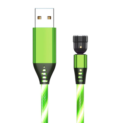 2.4A 540 Degree Bendable Streamer Magnetic Data Cable without Magnetic Head, Cable Length: 1m (Green)-garmade.com