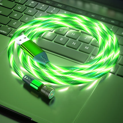 2.4A 540 Degree Bendable Streamer Magnetic Data Cable without Magnetic Head, Cable Length: 1m (Green)-garmade.com