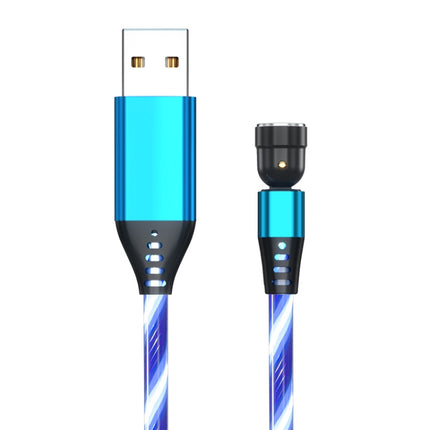 2.4A 540 Degree Bendable Streamer Magnetic Data Cable without Magnetic Head, Cable Length: 1m (Blue)-garmade.com
