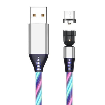 2.4A USB to Micro USB 540 Degree Bendable Streamer Magnetic Data Cable, Cable Length: 1m (Colour)-garmade.com