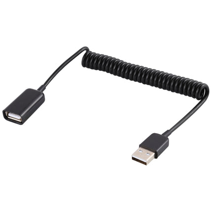 USB Male to USB Female Laptop Spring Charging Cable-garmade.com