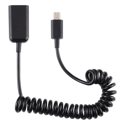 Mini 5 Pin Male to USB Female Laptop Spring Charging Cable-garmade.com
