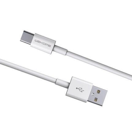WK WDC-117 3A Type-C / USB-C Fast Charging Charging Cable, Length: 1.2m (White)-garmade.com