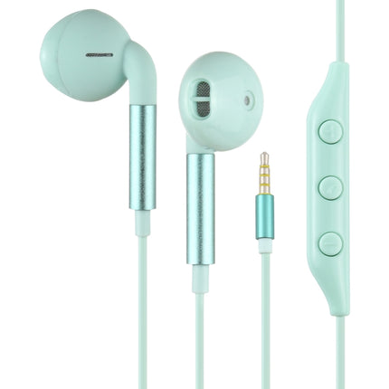 520 3.5mm Plug In-ear Wired Wire-control Earphone, Cable Length: 1.2m(Green)-garmade.com