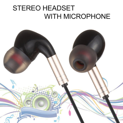 520 8 Pin Interface In-ear Wired Wire-control Earphone with Silicone Earplugs, Cable Length: 1.2m (Gold)-garmade.com