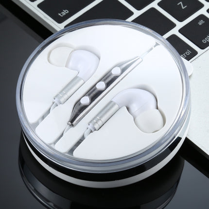 520 3.5mm Plug In-ear Wired Wire-control Earphone with Silicone Earplugs, Cable Length: 1.2m(White)-garmade.com