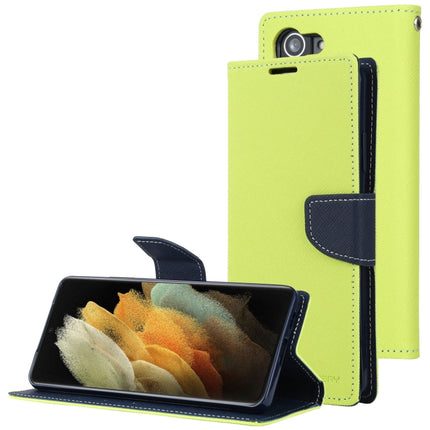 For Samsung Galaxy S21 5G GOOSPERY FANCY DIARY Horizontal Flip PU Leather Case with Holder & Card Slots & Wallet (Green)-garmade.com