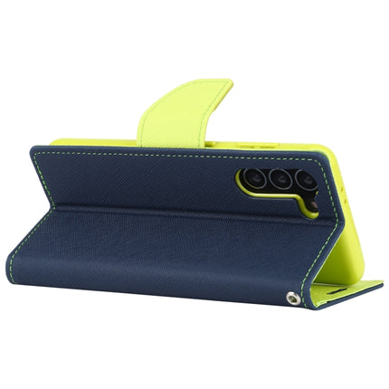For Samsung Galaxy S21 5G GOOSPERY FANCY DIARY Horizontal Flip PU Leather Case with Holder & Card Slots & Wallet (Navy Blue)-garmade.com