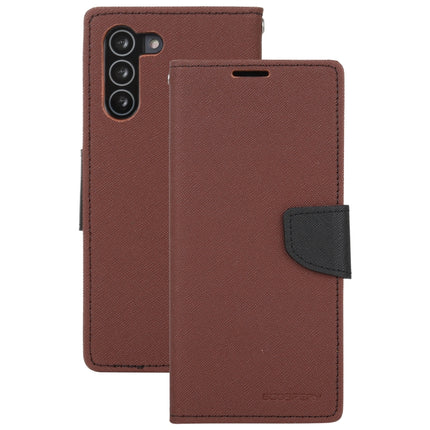 For Samsung Galaxy S21 5G GOOSPERY FANCY DIARY Horizontal Flip PU Leather Case with Holder & Card Slots & Wallet (Brown)-garmade.com