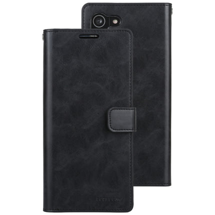 For Samsung Galaxy S21 5G GOOSPERY Mansoor Series Crazy Horse Texture Horizontal Flip Leather Case With Bracket & Card Slot & Wallet (Black)-garmade.com