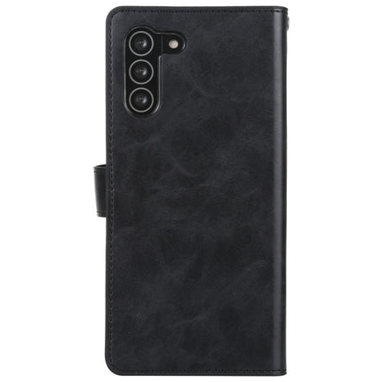 For Samsung Galaxy S21 5G GOOSPERY Mansoor Series Crazy Horse Texture Horizontal Flip Leather Case With Bracket & Card Slot & Wallet (Black)-garmade.com