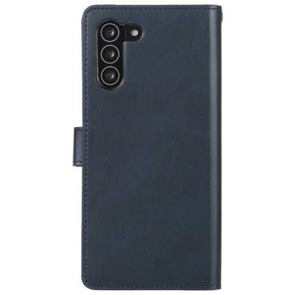 For Samsung Galaxy S21 5G GOOSPERY Mansoor Series Crazy Horse Texture Horizontal Flip Leather Case With Bracket & Card Slot & Wallet (Navy Blue)-garmade.com