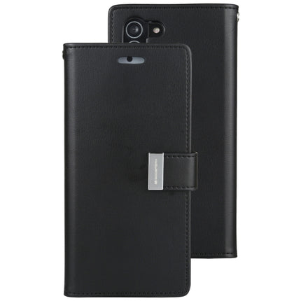 For Samsung Galaxy S21 5G GOOSPERY RICH DIARY PU + TPU Crazy Horse Texture Horizontal Flip Leather Case with Card Slots & Wallet (Black)-garmade.com