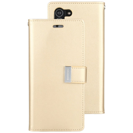 For Samsung Galaxy S21 5G GOOSPERY RICH DIARY PU + TPU Crazy Horse Texture Horizontal Flip Leather Case with Card Slots & Wallet (Gold)-garmade.com