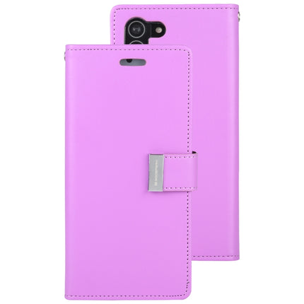 For Samsung Galaxy S21 5G GOOSPERY RICH DIARY PU + TPU Crazy Horse Texture Horizontal Flip Leather Case with Card Slots & Wallet (Purple)-garmade.com