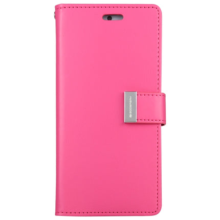 For Samsung Galaxy S21 5G GOOSPERY RICH DIARY PU + TPU Crazy Horse Texture Horizontal Flip Leather Case with Card Slots & Wallet (Rose Red)-garmade.com
