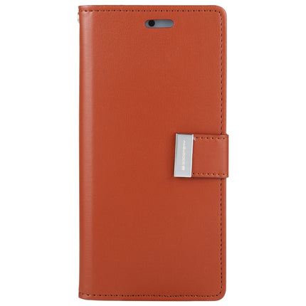 For Samsung Galaxy S21 5G GOOSPERY RICH DIARY PU + TPU Crazy Horse Texture Horizontal Flip Leather Case with Card Slots & Wallet (Brown)-garmade.com