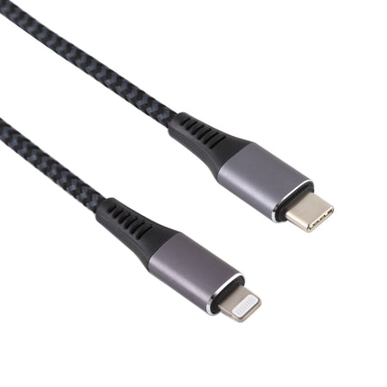 1m USB-C / Type-C to 8 Pin Nylon Braided Data Sync Fast Charging Cable-garmade.com