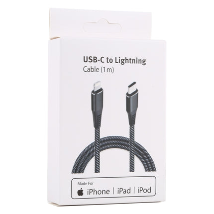 1m USB-C / Type-C to 8 Pin Nylon Braided Data Sync Fast Charging Cable-garmade.com