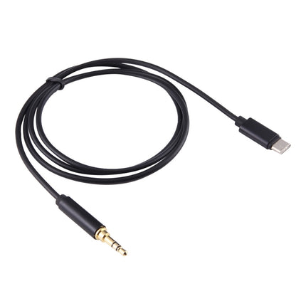1m USB-C / Type-C to 3.5mm Male Audio Adapter Cable(Black)-garmade.com