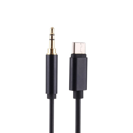 1m USB-C / Type-C to 3.5mm Male Audio Adapter Cable(Black)-garmade.com