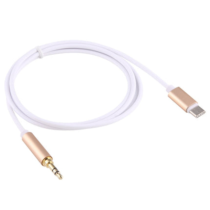 1m USB-C / Type-C to 3.5mm Male Audio Adapter Cable(Gold)-garmade.com