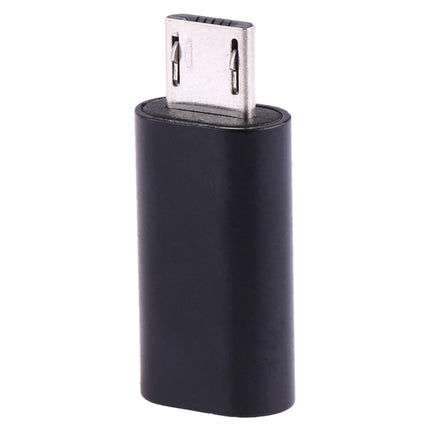 USB-C / Type-C Female to Micro USB Male Converter Adapter (Black)-garmade.com
