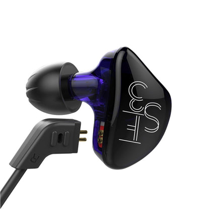 KZ ES3 1.2m 3.5mm Hanging Ear Sports Design In-Ear Style Wire Control Earphone, For iPhone, iPad, Galaxy, Huawei, Xiaomi, LG, HTC and Other Smart(Purple)-garmade.com