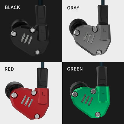 KZ ZS6 3.5mm Plug Hanging Ear Sports Design In-Ear Style Wire Control Earphone, Cable Length: 1.2m(Red)-garmade.com