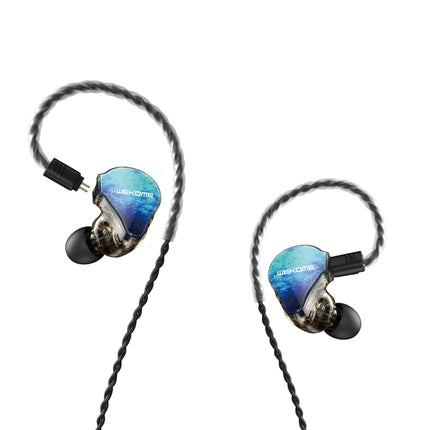WK Y25 Amber Bluetooth + 3.5mm Elbow Plug Dual-purpose Ear-mounted Wired Earphone (Blue)-garmade.com