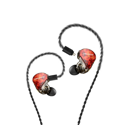WK Y25 Amber Bluetooth + 3.5mm Elbow Plug Dual-purpose Ear-mounted Wired Earphone (Red)-garmade.com
