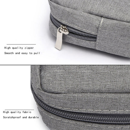 Multi-functional Headphone Charger Data Cable Storage Bag Power Pack, Size: L, 23 x 11.5 x 5.5cm(Grey)-garmade.com