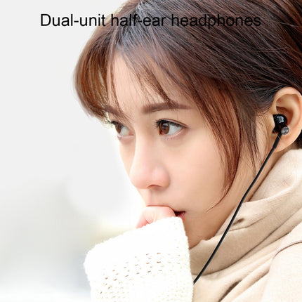Original Xiaomi Generally Half In-ear TPE Wire Control Earphone With Mic, For iPhone, iPad, Galaxy, Huawei, Xiaomi, LG, HTC and Other Smartphones(Black)-garmade.com