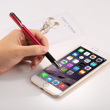 Universal 2 in 1 Multifunction Round Thin Tip Capacitive Touch Screen Stylus Pen, For iPhone, iPad, Samsung, and Other Capacitive Touch Screen Smartphones or Tablet PC(Magenta)-garmade.com