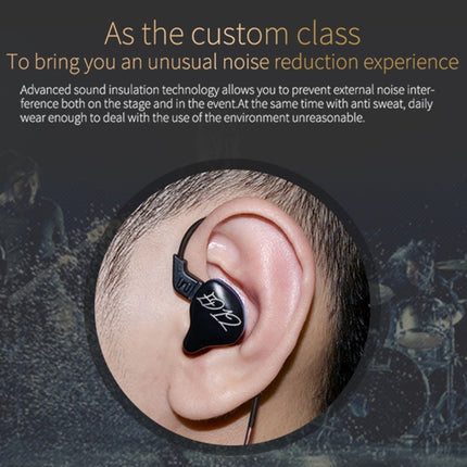 KZ ED12 Standard Version 3.5mm Jack Hanging Ear Sports In-Ear Wired Earphone, Cable Length: 1.2m-garmade.com