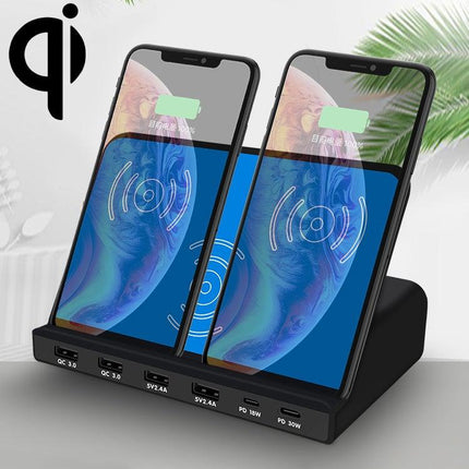 819 9 In 1 Wireless Charging Station Smart Socket Holder Stand-garmade.com