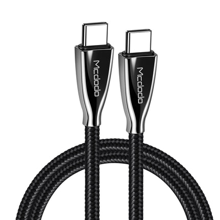 Mcdodo CA-5890 Excellence Series 3A Type-C to Type-C Cable, Length: 1.5m(Black)-garmade.com