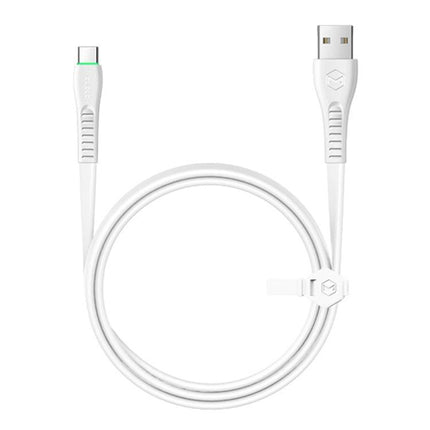Mcdodo CA-6432 Flying Fish Series Type-C to USB LED Data Cable, Length: 1.8m (White)-garmade.com