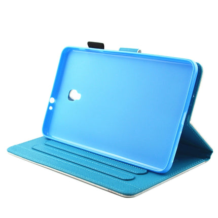 For Galaxy Tab A 8.0 / T380 & T385 Wave Owl Pattern Horizontal Flip Leather Case with Holder & Card Slots-garmade.com