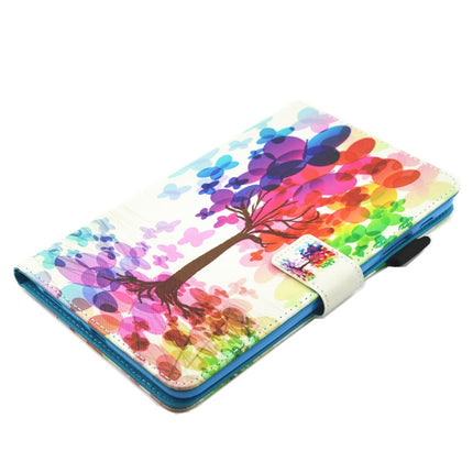 For Galaxy Tab A 8.0 / T380 & T385 Butterfly Pattern Horizontal Flip Leather Case with Holder & Card Slots-garmade.com