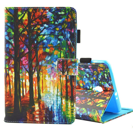 For Galaxy Tab A 8.0 / T380 & T385 Woods Pattern Horizontal Flip Leather Case with Holder & Card Slots-garmade.com