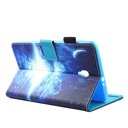 For Galaxy Tab A 8.0 / T380 & T385 Night Sky Pattern Horizontal Flip Leather Case with Holder & Card Slots-garmade.com