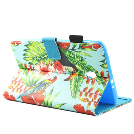 For Galaxy Tab A 8.0 / T380 & T385 Toucan Pattern Horizontal Flip Leather Case with Holder & Card Slots-garmade.com