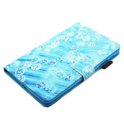 For Galaxy Tab A 8.0 / T380 & T385 Diamond Pattern Horizontal Flip Leather Case with Holder & Card Slots-garmade.com
