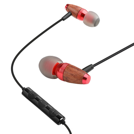 awei ES-60TY TPE In-ear Wire Control Earphone with Mic, For iPhone, iPad, Galaxy, Huawei, Xiaomi, LG, HTC and Other Smartphones(Red)-garmade.com