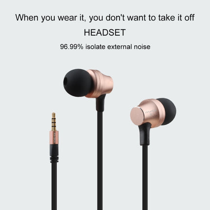 awei ES910i TPE In-ear Wire Control Earphone with Mic, For iPhone, iPad, Galaxy, Huawei, Xiaomi, LG, HTC and Other Smartphones(Black)-garmade.com