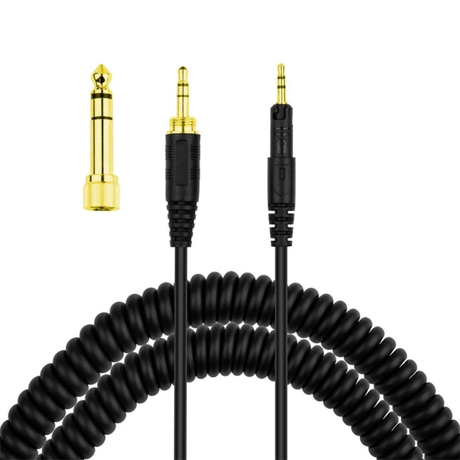 ZS0088 For Audio-Technica ATH-M50X / ATH-M40X Spring Headset Audio Cable, Cable Length: 1.4m-3m-garmade.com