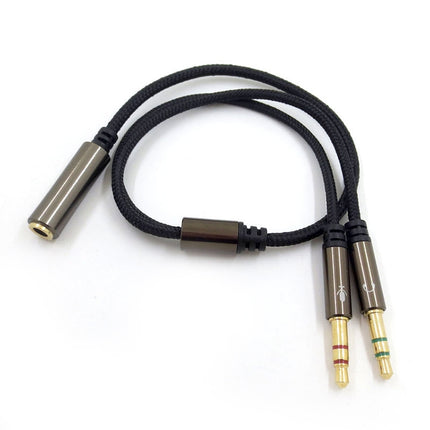 ZS0135 For SteelSeries Arctis 3 / 5 / 7 3.5mm Female to Dual 3.5mm Male Earphone Adapter Cable, Cable Length: 30cm-garmade.com